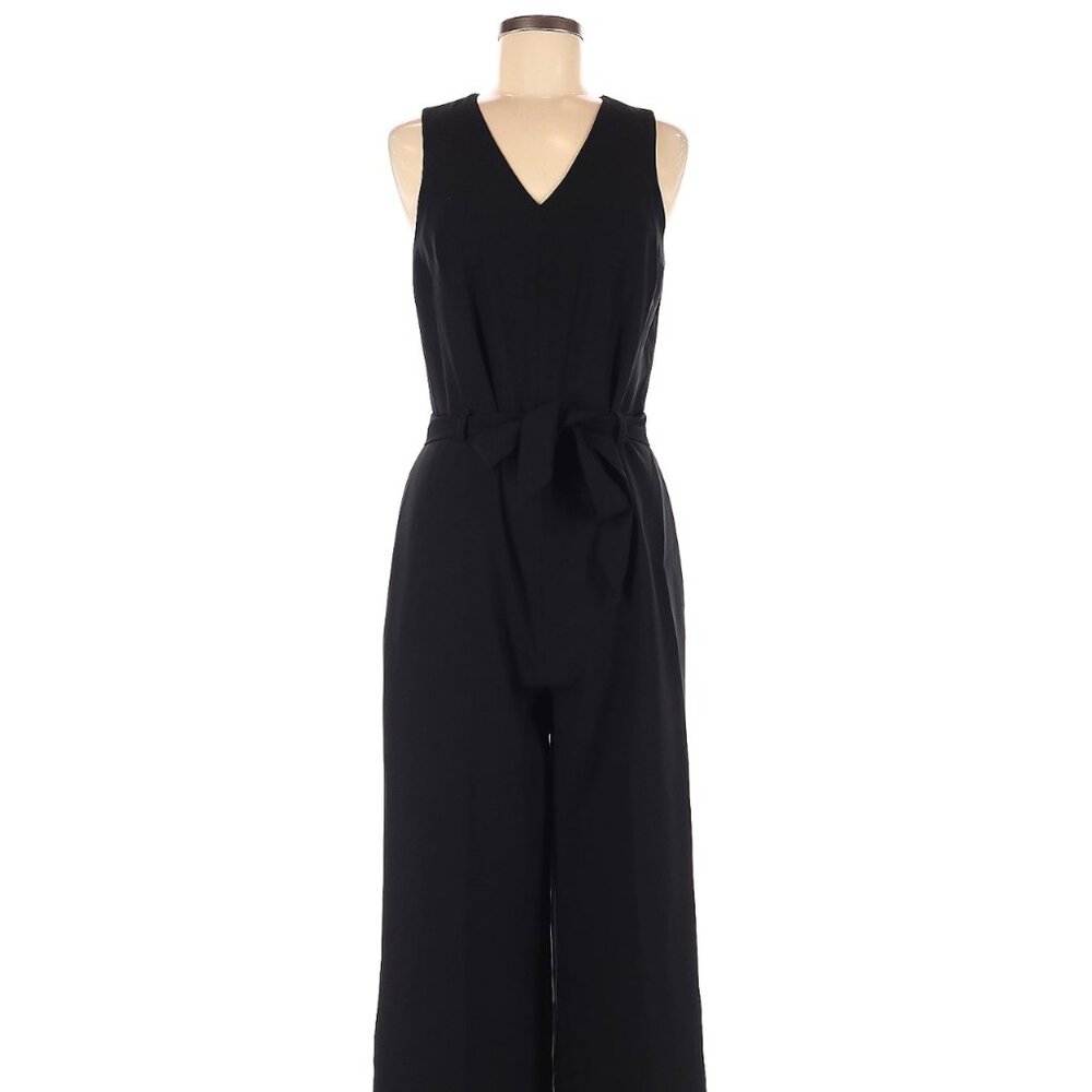 Banana Republic Black Sleeveless Jumpsuit Sz 2